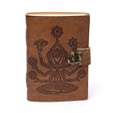 Notitieboek Chakra Meditatie Kunstlederen Kaft 18x13 cm