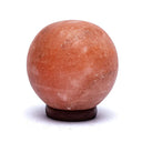 Zoutkristallamp Bol Op Acaciahouten Voet 4kg Ca. 15 cm