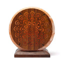 Zoutkristallamp Mandala Met Kabel En Lamp ±22x19x10 cm