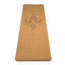 Yogi & Yogini Yogamat Cork / TPE lijnwerk Goddelijk Vrouwelijke -- 61x183x5mm, 860 g
