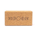 Yogablok Maanfasen Kurk 23x12x7.5 cm