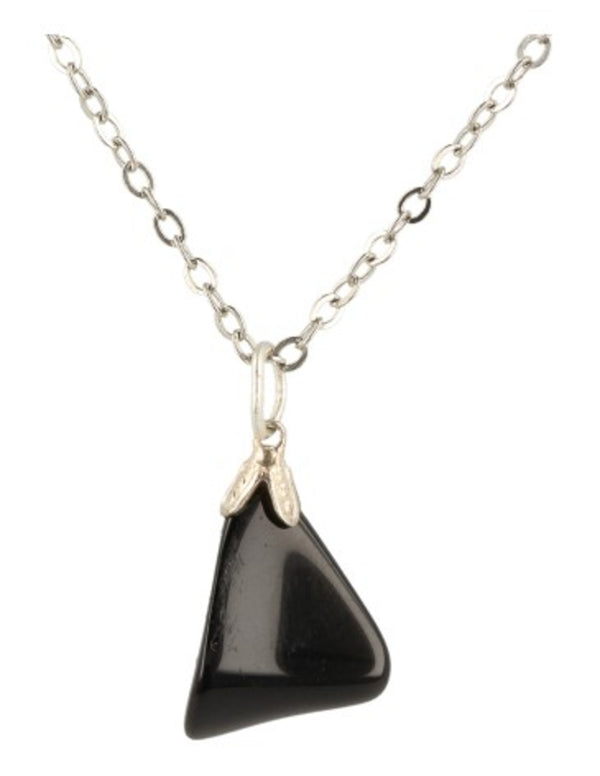 Obsidiaan zwart edelsteen hanger