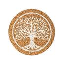 Onderzetters Kurk Levensboom 10 X 0,5 Cm Set Van 6