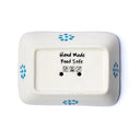Zeephouder Keramisch Handgemaakt Rood Wit Blauw 13x9x3.5 cm
