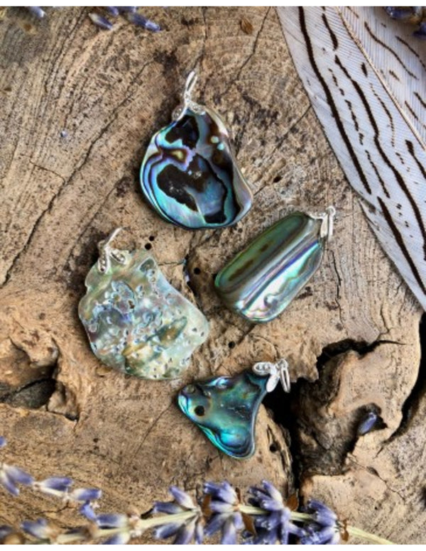 Abalone schelp edelsteen hanger