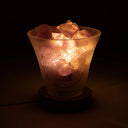 Edelsteenlamp Melkglas Met Levensboom Symbool 12 x 12 cm