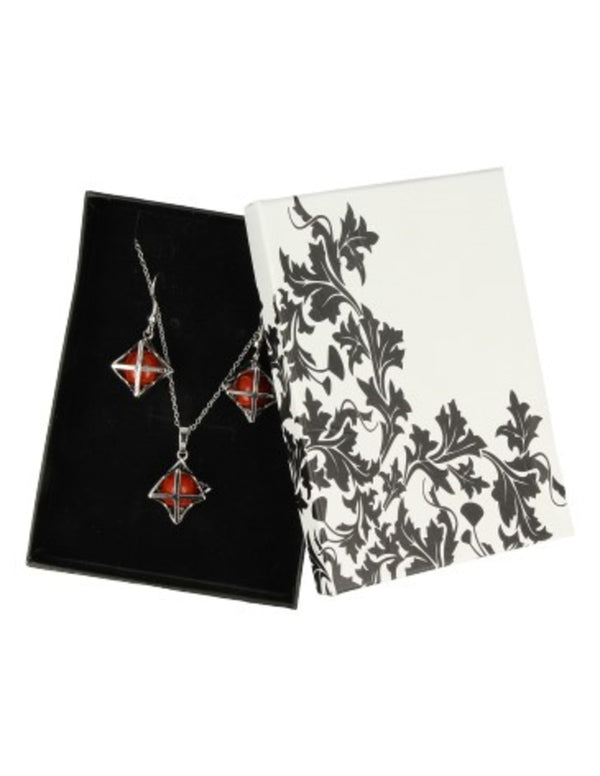 Jaspis rood merkabah sieraden set