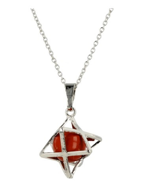 Jaspis rood merkabah sieraden set