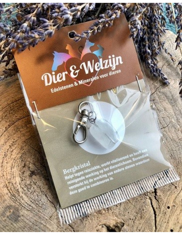 Bergkristal halsband hanger Dier & Welzijn