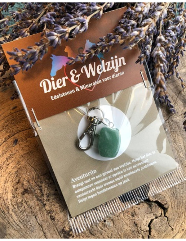 Aventurijn groen halsband hanger Dier & Welzijn