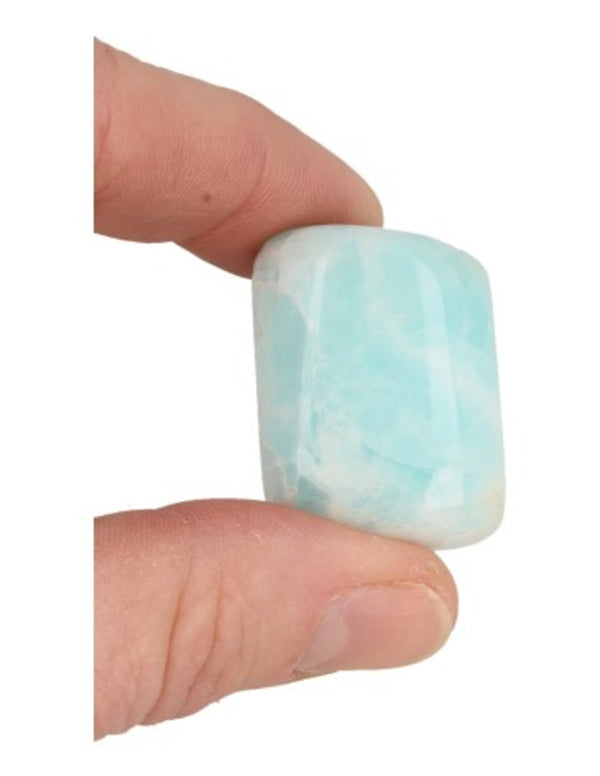 Calciet Caribbean blue 500 gr. trommelstenen (mt3)