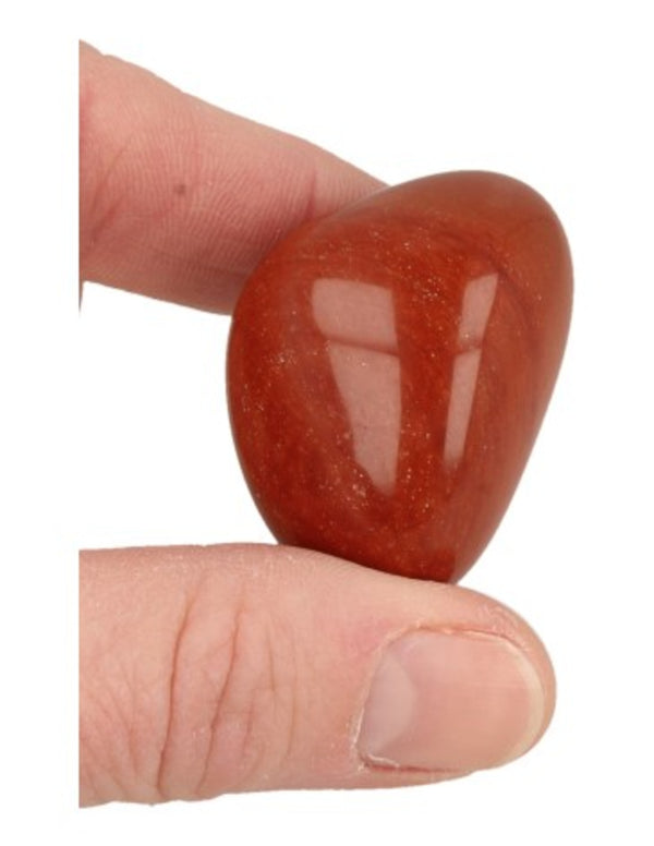 Jaspis rood A 100 gr. (mt3) trommelstenen