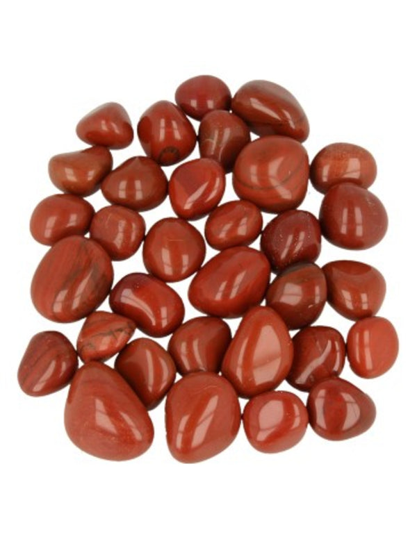 Jaspis rood A 100 gr. (mt3) trommelstenen