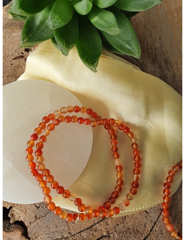 Carneool kralenarmband 4 mm