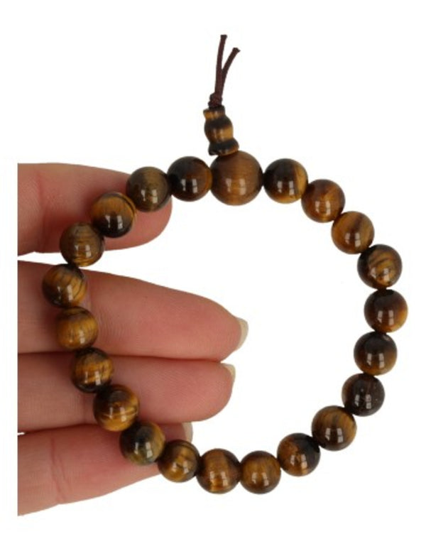 Tijgeroog powerbead armband + kaart