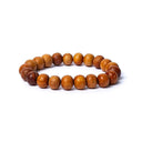 Armband Cederhout Met 21 Gepolijste Kralen ±0.8cm
