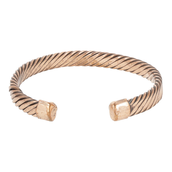 Armband Koper Gedraaid Motief Magnetisch 7 cm