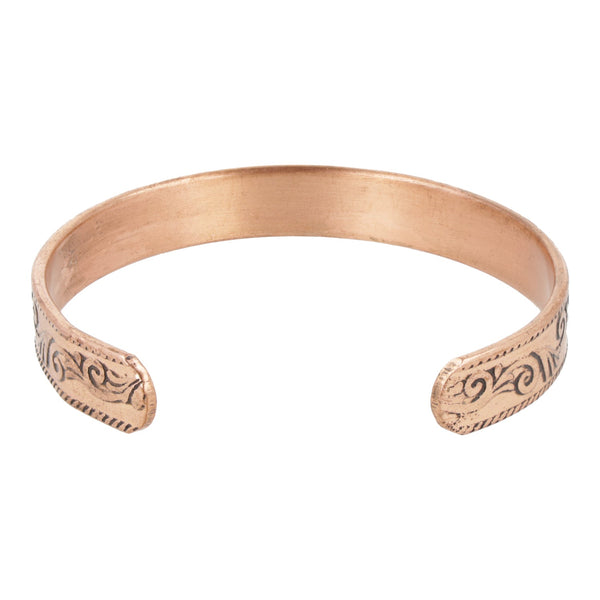 Armband Koper Lotus Motief Magnetisch 8 mm