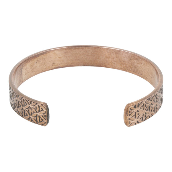 Armband Koper Bloem Des Levens Motief Magnetisch 8 mm