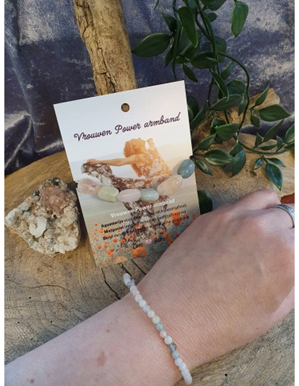 Vrouwen power armband kralen 4 mm - Love Gems