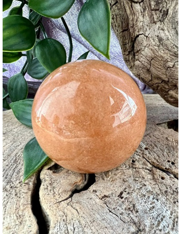 Aventurijn oranje edelsteen bol 40 mm