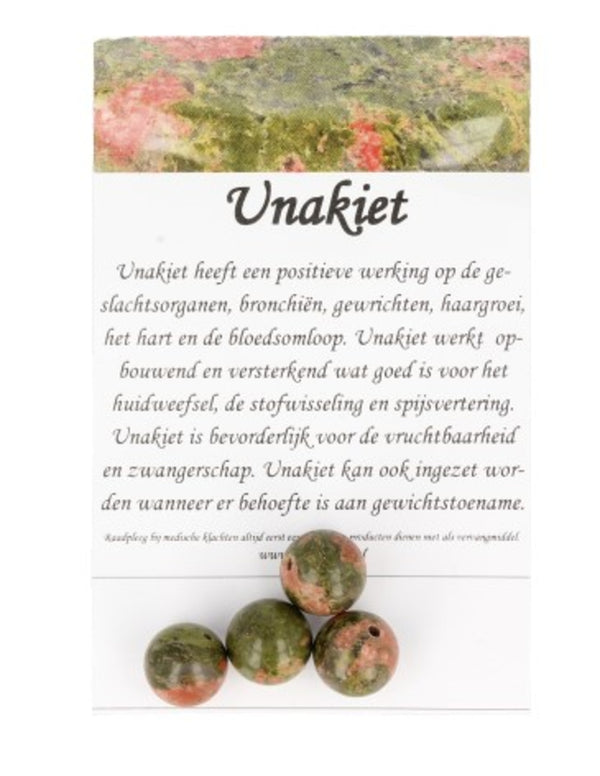 Unakiet kralen 12 mm - 4 st.