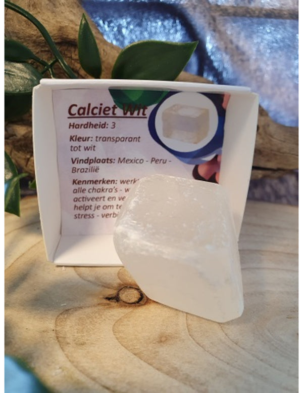 Doosje Calciet wit ice cube
