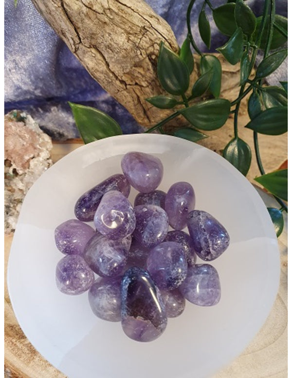 Amethist AB 100 gr. trommelstenen (mt2)