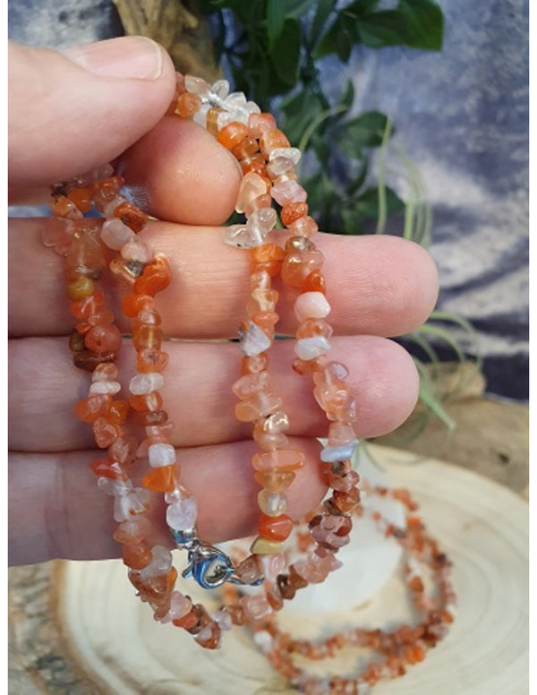 Carneool splitketting smal