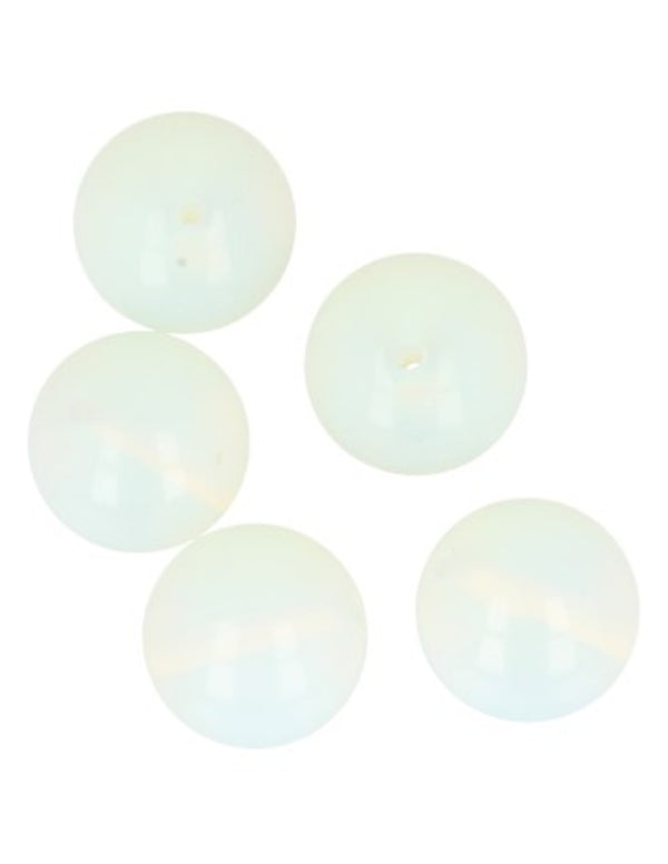 Opaliet kralen 18 mm (synth) - 5 st.