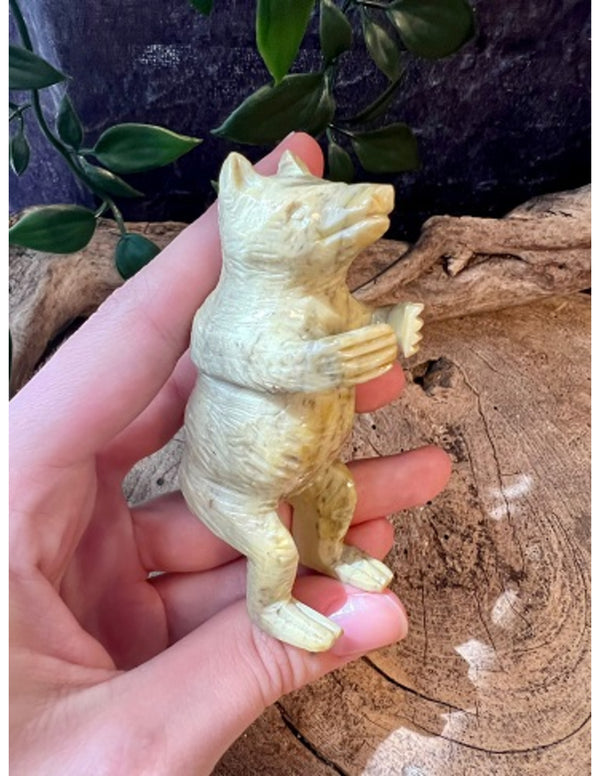 Speksteen beer staand 8,5 cm