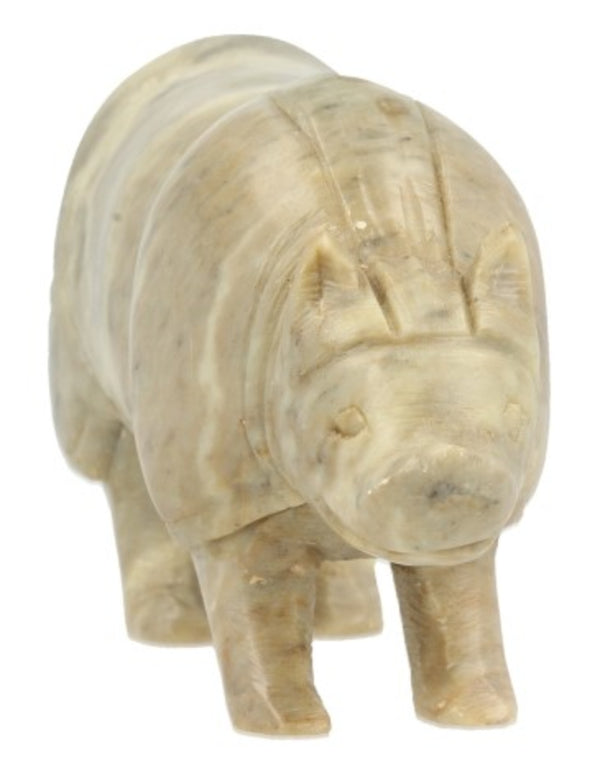 Speksteen neushoorn 12 cm