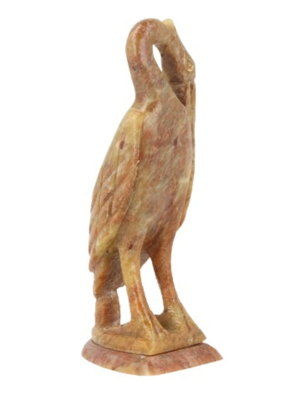 Speksteen kraanvogel 10 cm