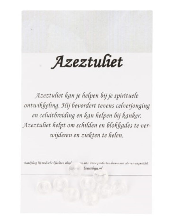 Azeztuliet facet kralen - 9 st.