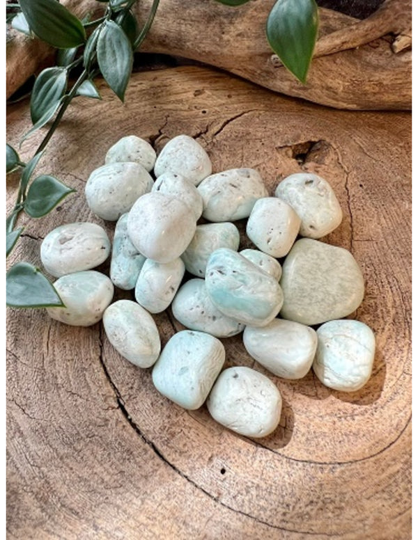 Aragoniet blauw 500 gr. trommelstenen (mt2)