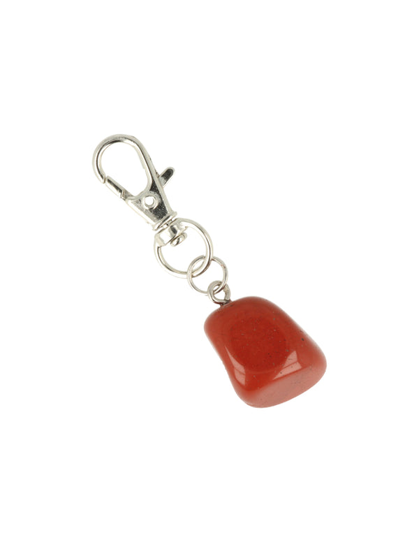 Dier & Welzijn halsband hanger Jaspis rood