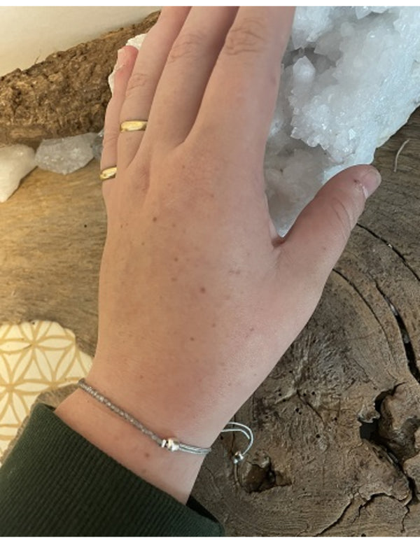 Hartje zomer armband Labradoriet - Love Gems
