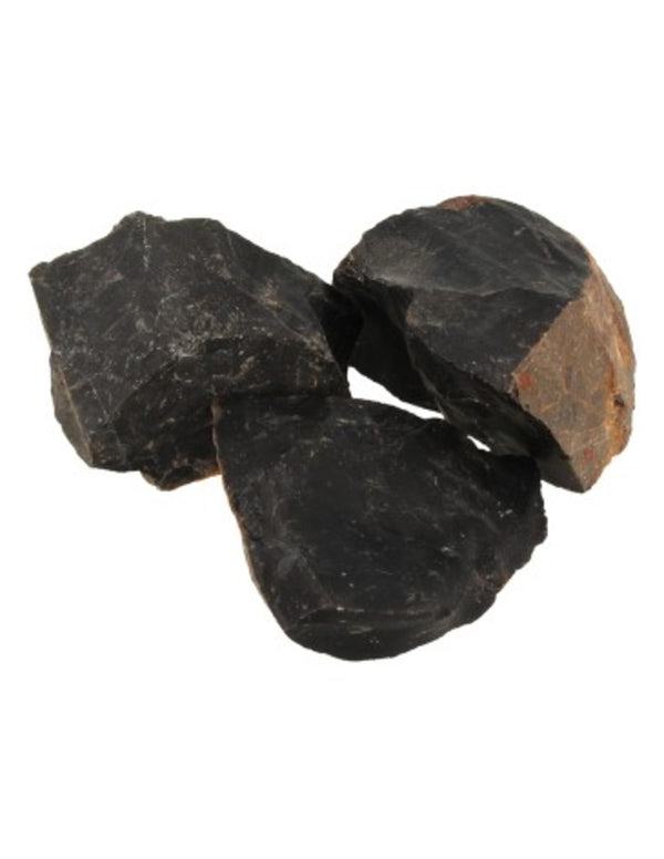 Onyx zwart 250 gr. ruwe brokjes