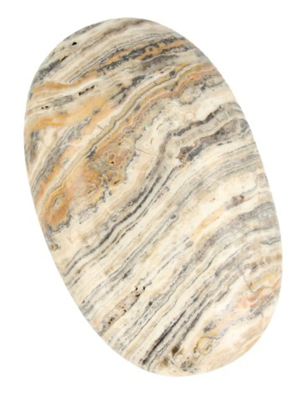 Aragoniet zebra reuze handsteen nr.1