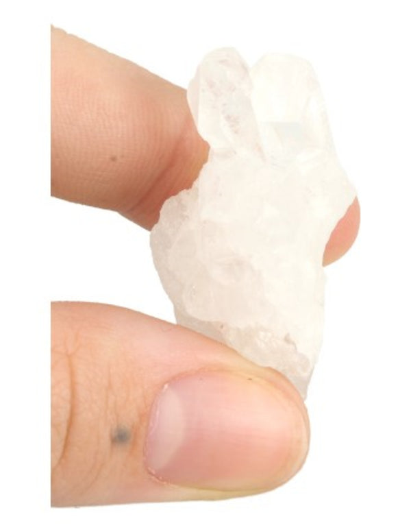 Bergkristal A Brazilië 250 gr. ruwe clustertjes/puntjes