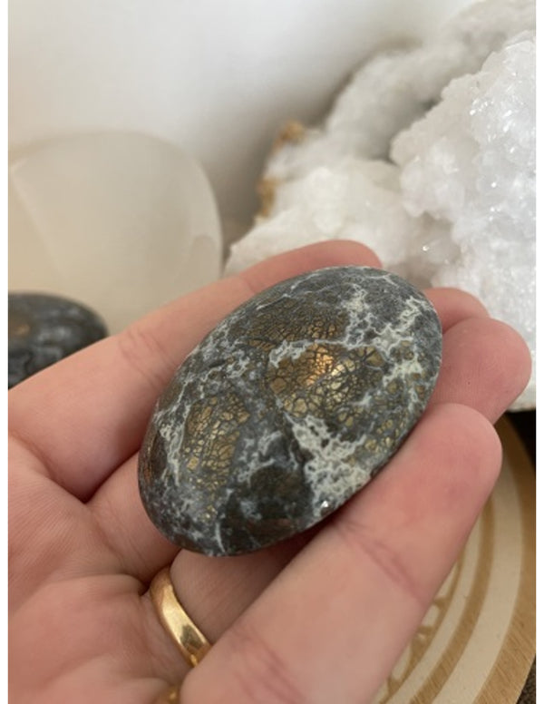 Zaksteen Chalcedoon/Pyriet
