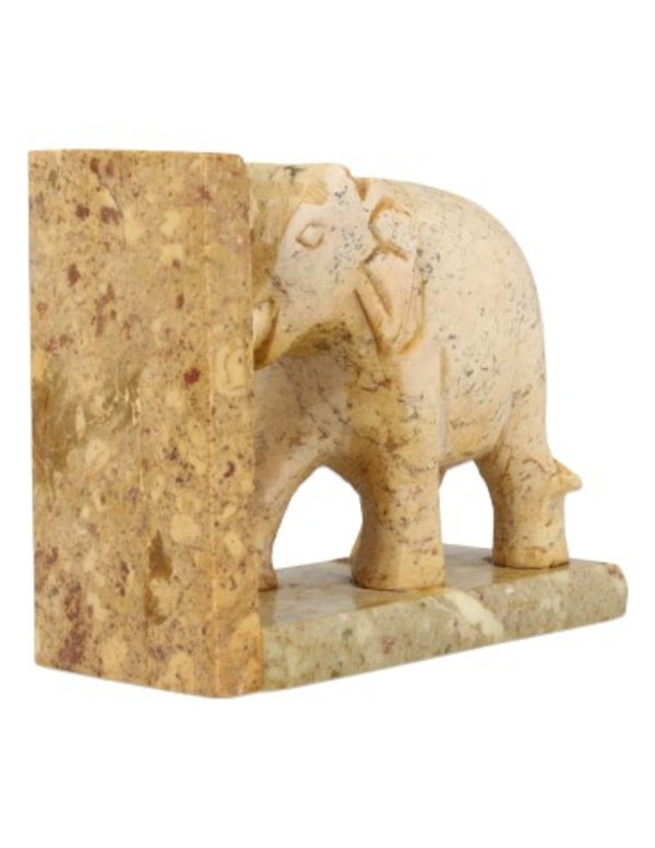 Speksteen olifant set boekensteunen 10 cm