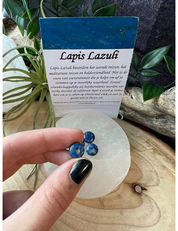 Kralen Lapis Lazuli 10 mm - 4 st.