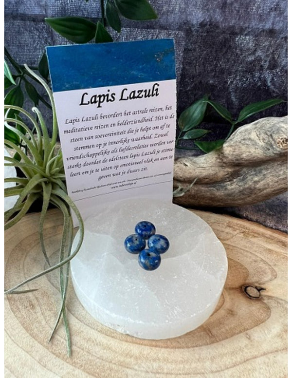 Kralen Lapis Lazuli 10 mm - 4 st.