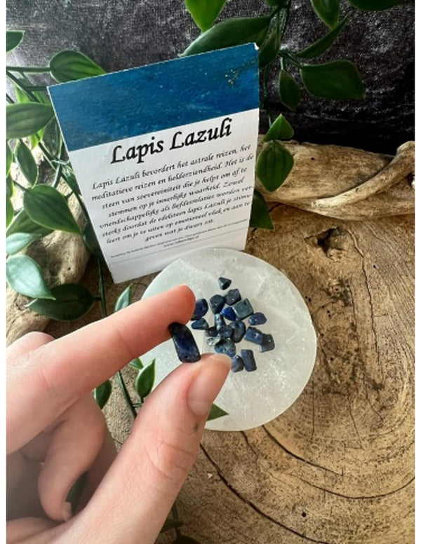 Kralen Lapis Lazuli split - 20 st.