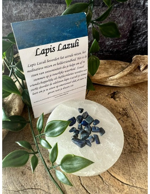 Kralen Lapis Lazuli split - 20 st.