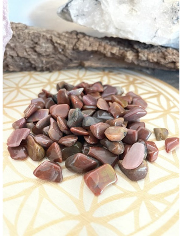 Jaspis mix 100 gr. trommelstenen (mt2)