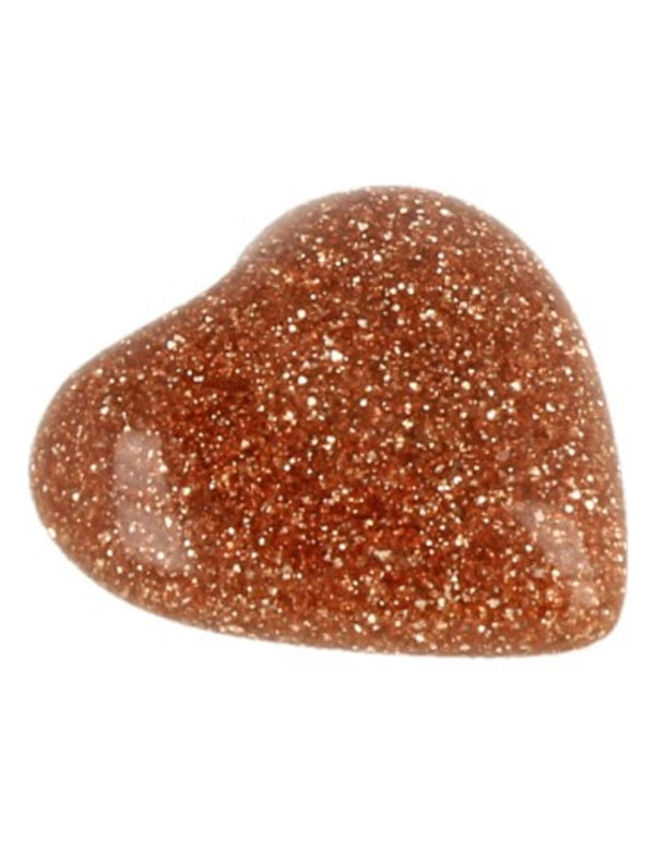 Goldfluss edelsteen hart 12 mm (synth)