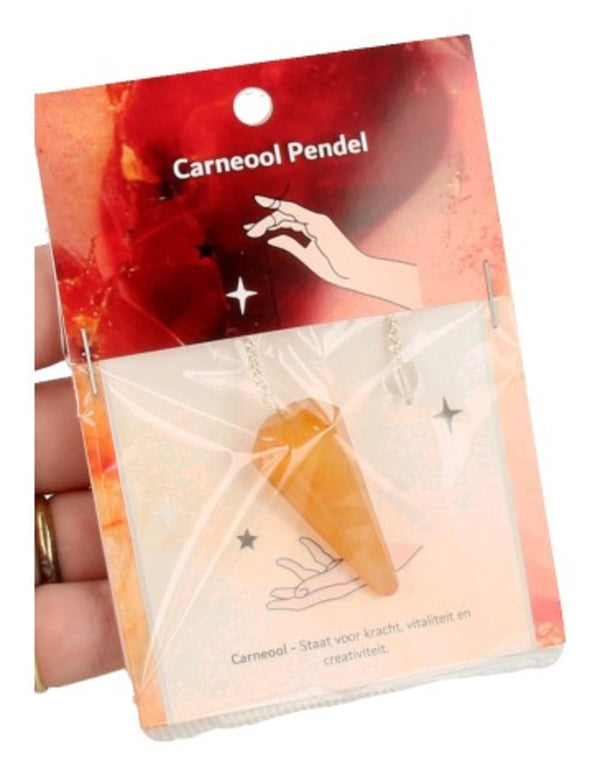 Pendel Facet Carneool 4 Cm