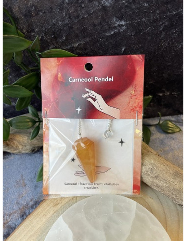 Pendel Facet Carneool 4 Cm